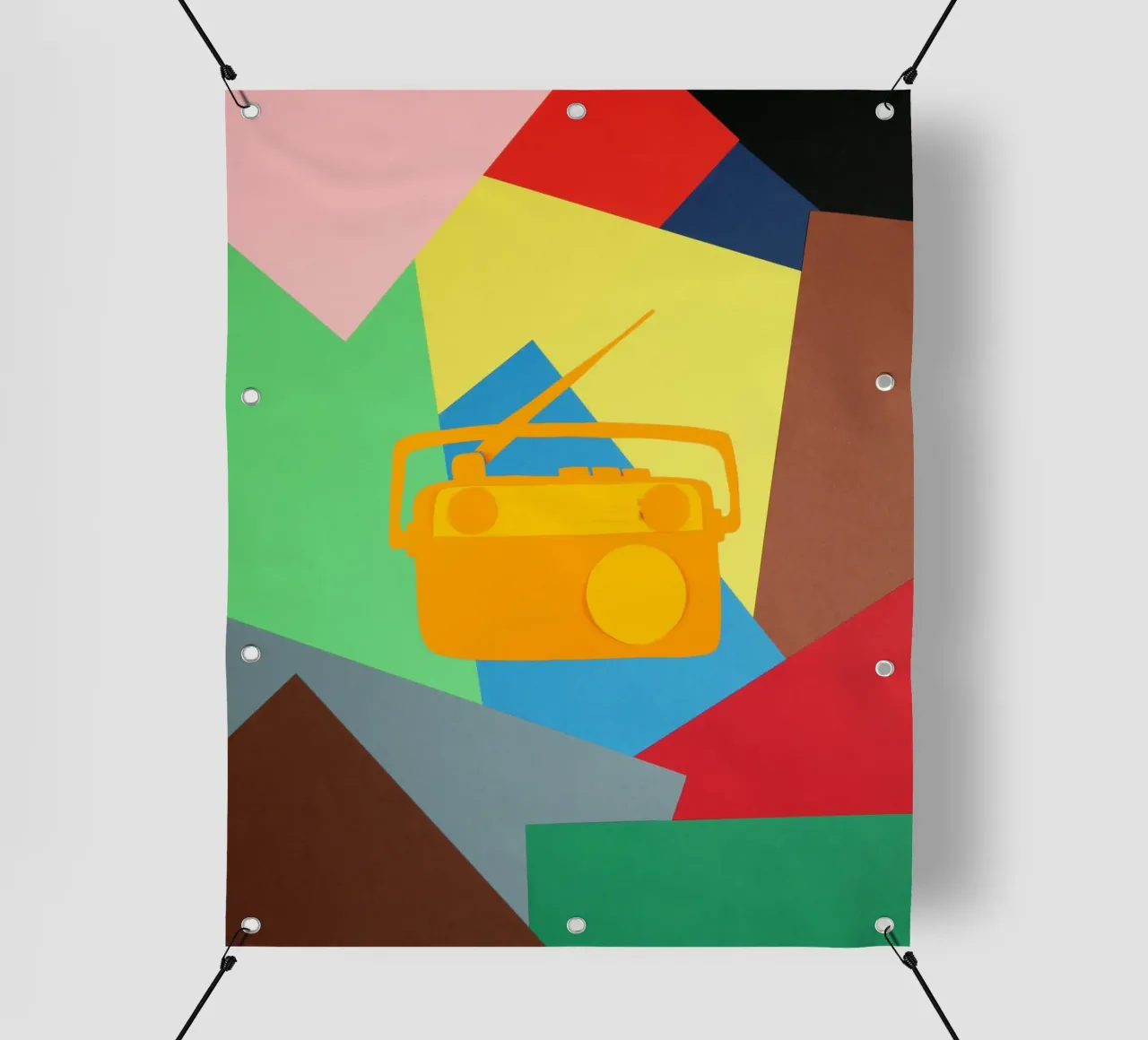 radio in colorful shade telo in pvc da Creaton