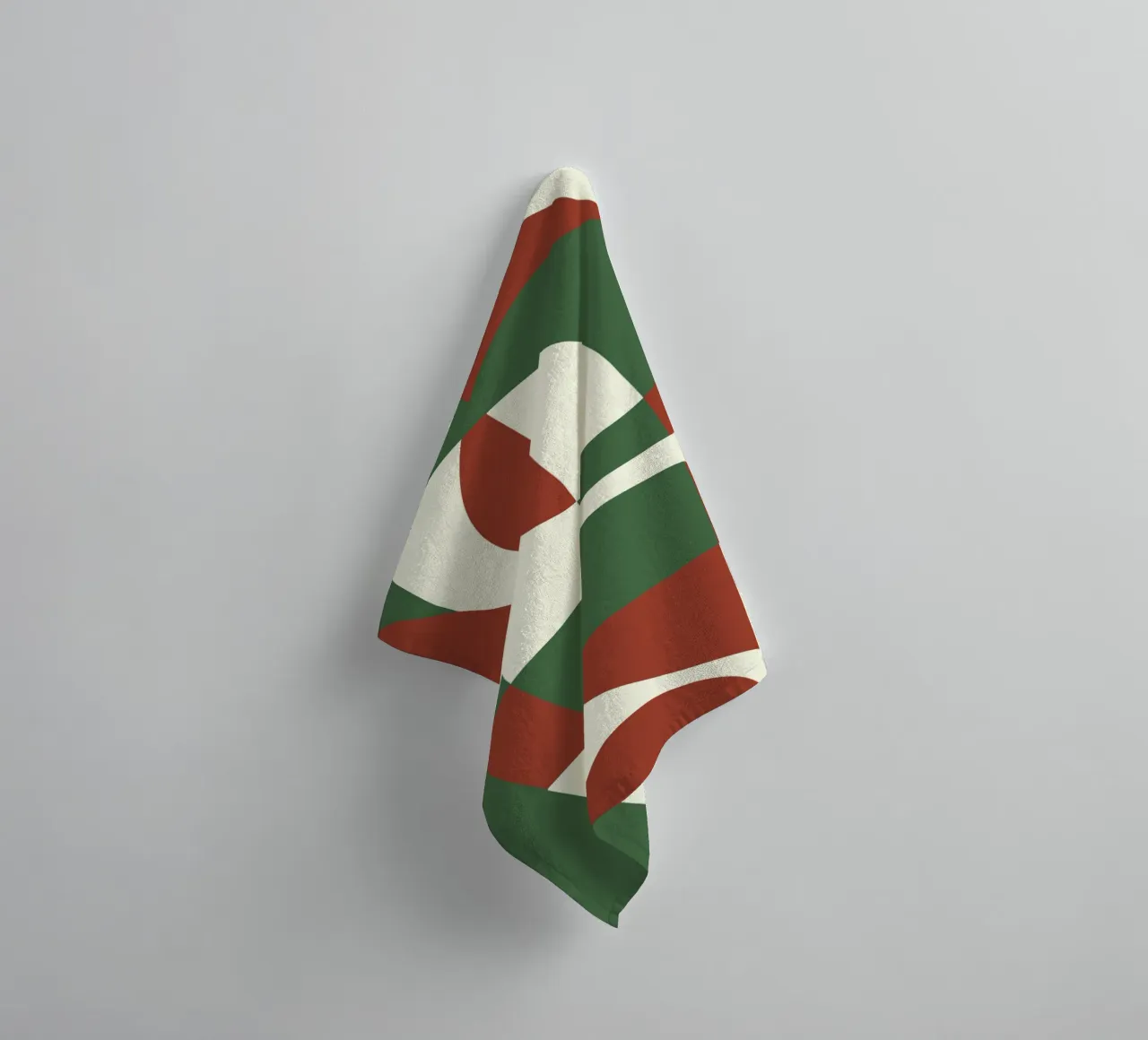 Scandinavian geometry 05 towel by Little Dean