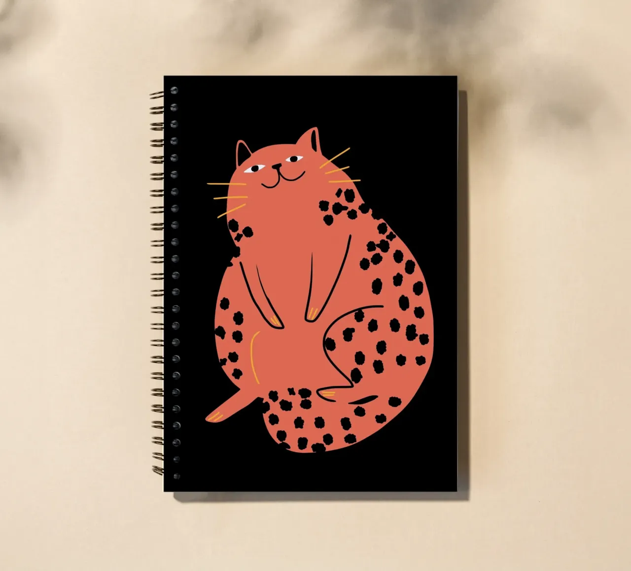 Lazy cat 2 spiral notebook by Little Dean