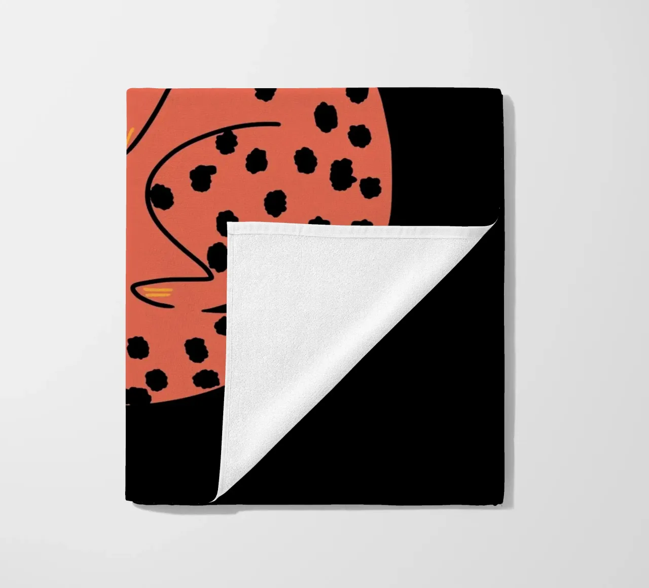 Lazy cat 2 beach towel by Little Dean