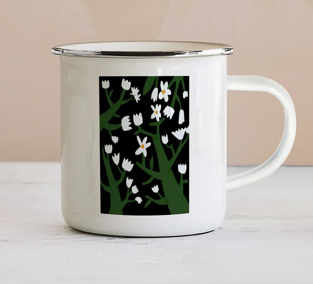 Bloomers var 2 tazza in smalto da Little Dean
