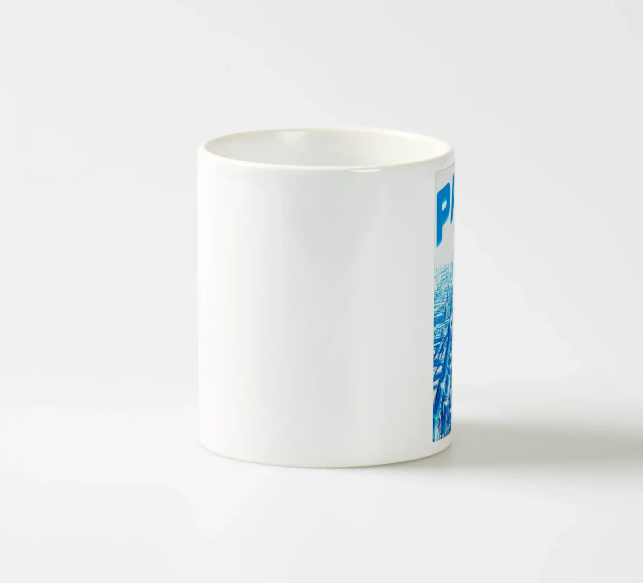 Poster aereo Torre Eiffel Parigi Turchese tazza in ceramica da Une Affaire de Filles