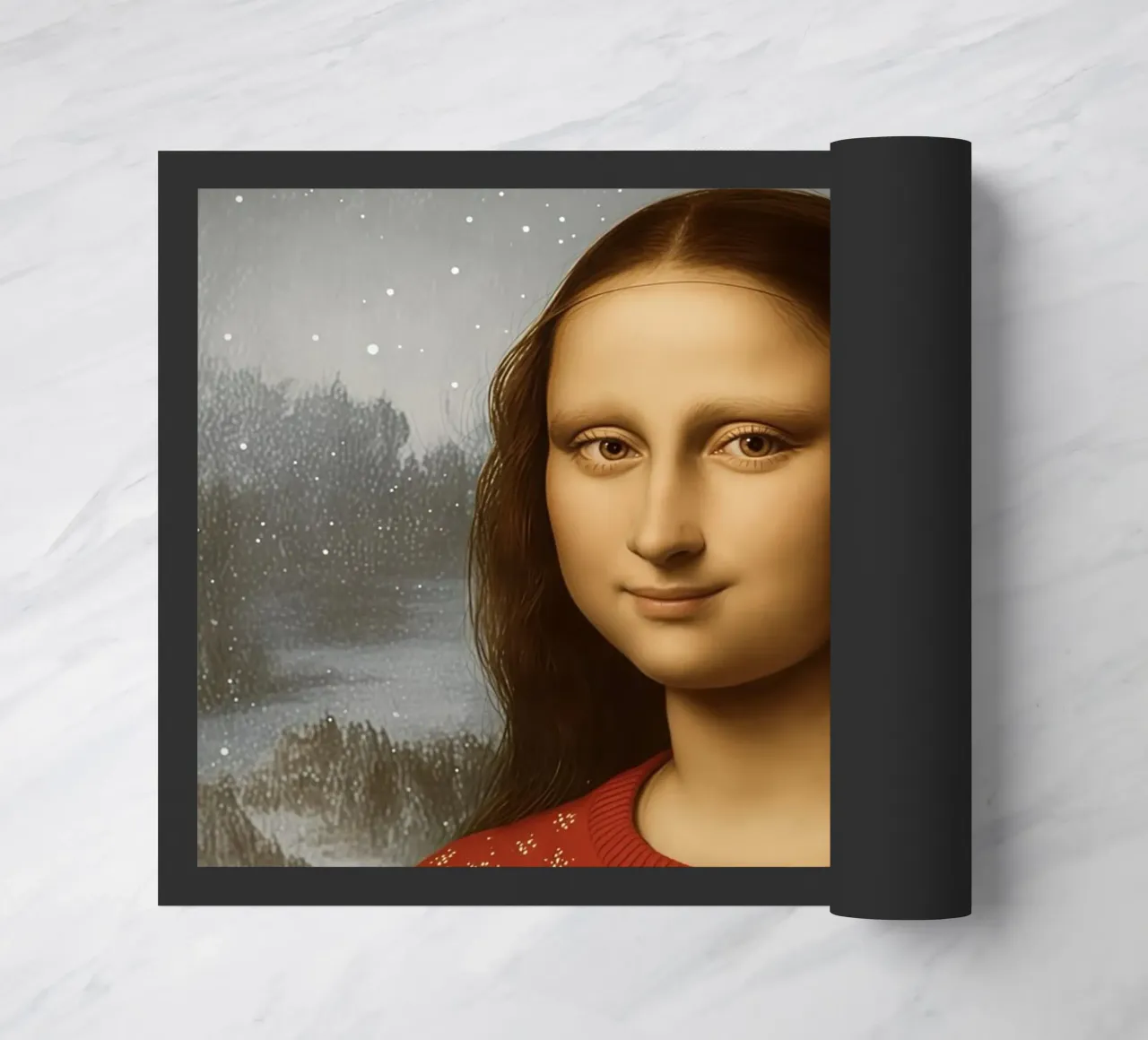 MONA LISA IN MAGLIONE NATALIZIO zerbino da ARTOMATIC