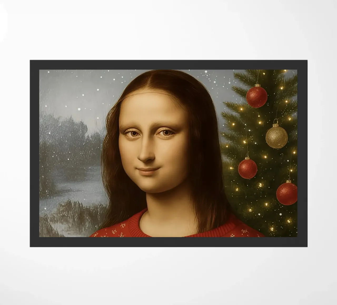 MONA LISA IN MAGLIONE NATALIZIO zerbino da ARTOMATIC