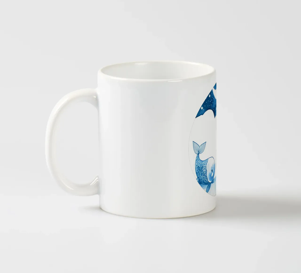 Pisces tazza in ceramica da Synthaira