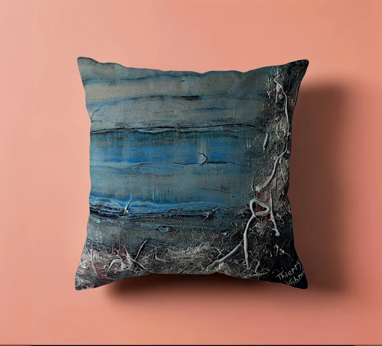 3D DREAM 9. cuscino da Thierry Vobmann Abstract painting
