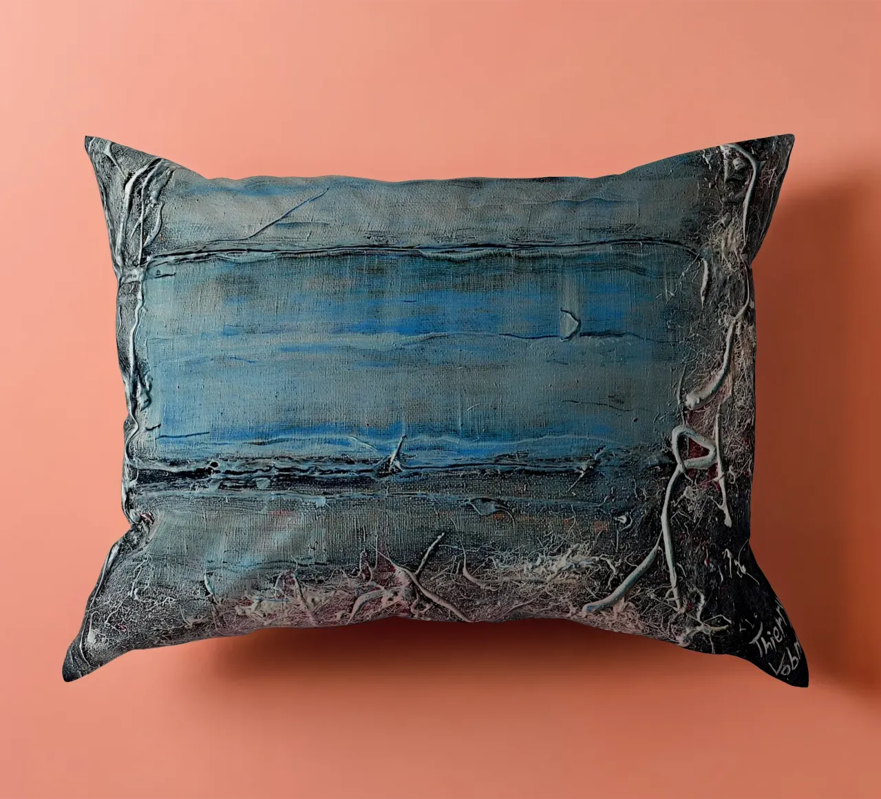 3D DREAM 9. cuscino da Thierry Vobmann Abstract painting