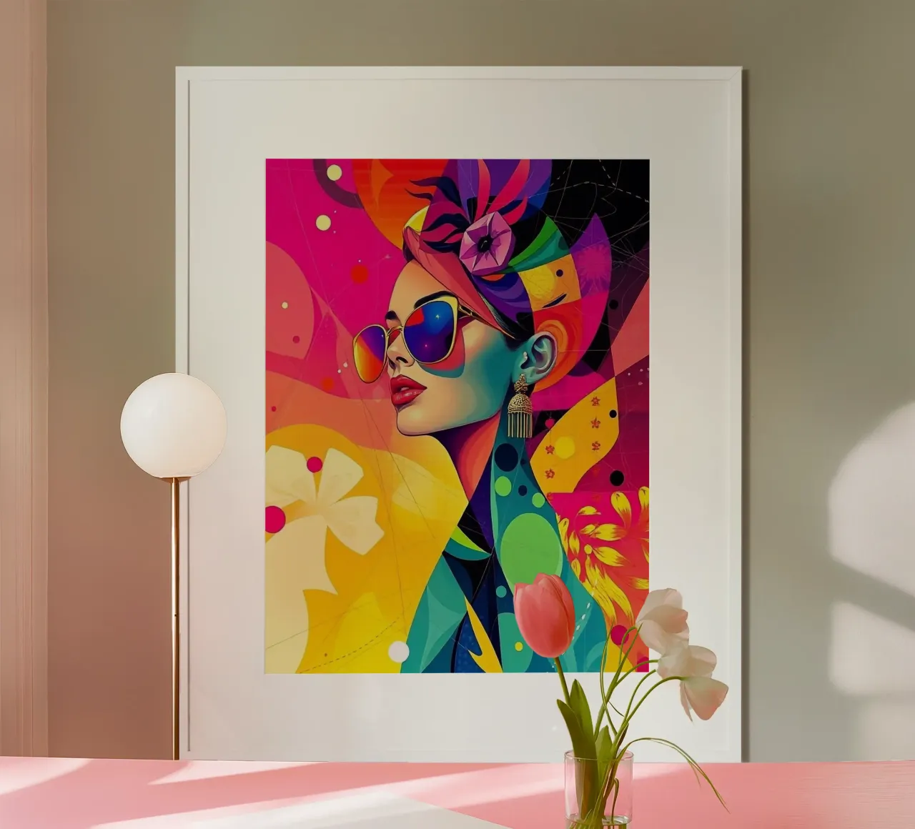 Ritratto colorato di una donna carta hahnemühle da BenCoStyle