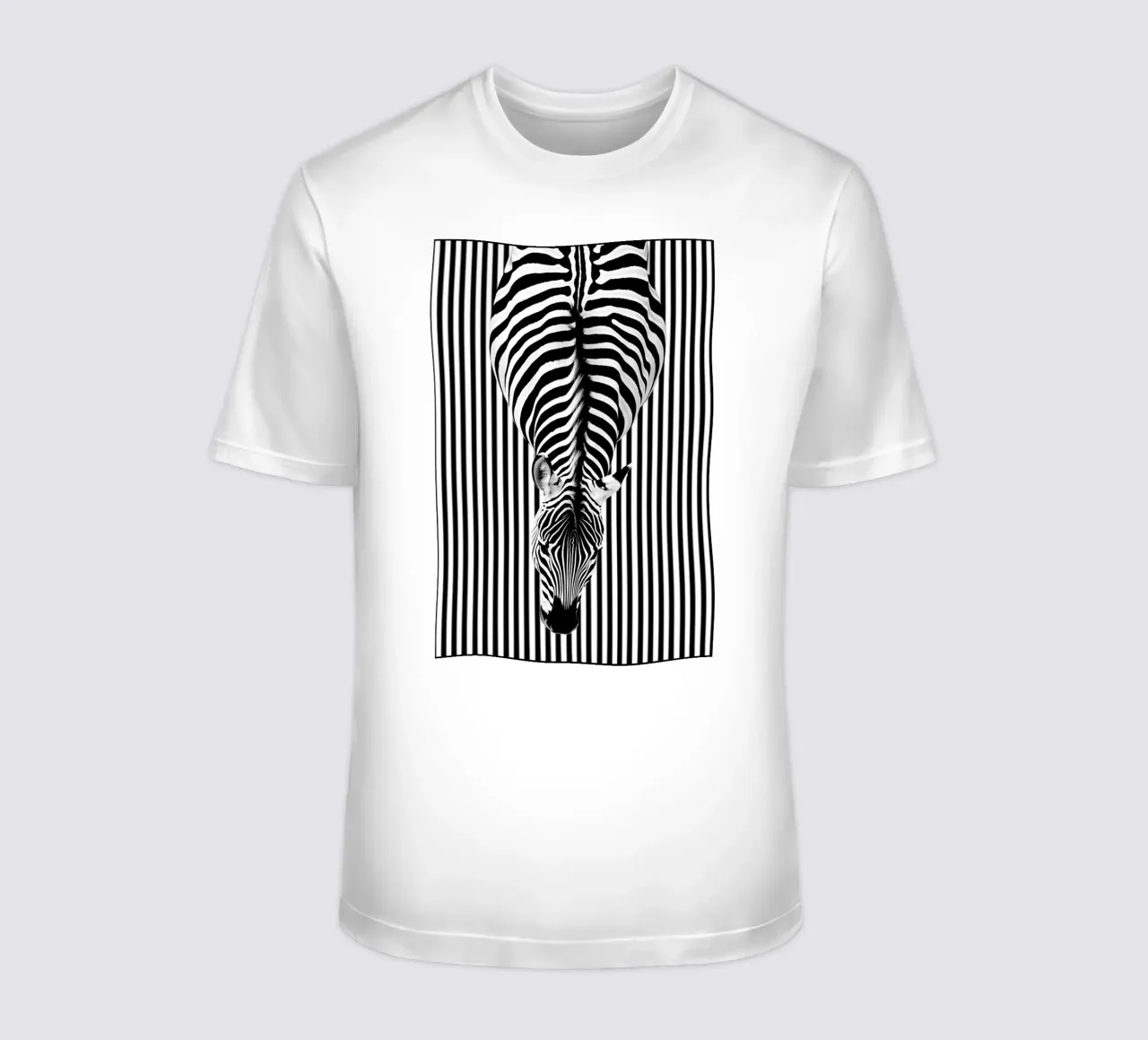 Strisce zebrate dall'alto t-shirt da Autofocus