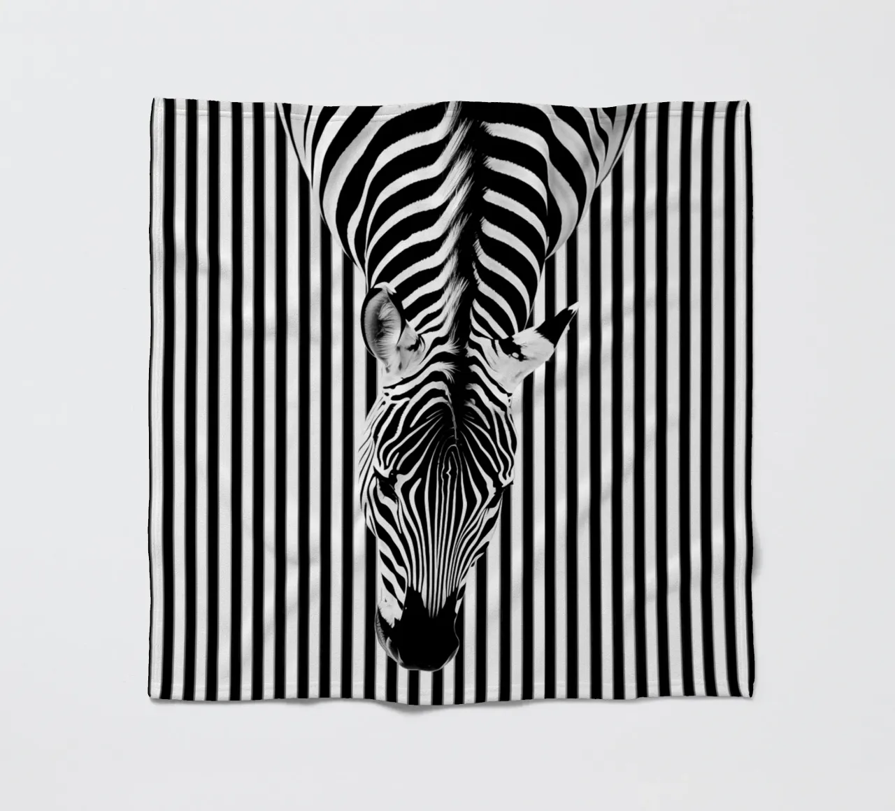Zebra-Streifen von Oben Fleecedecke von Autofocus