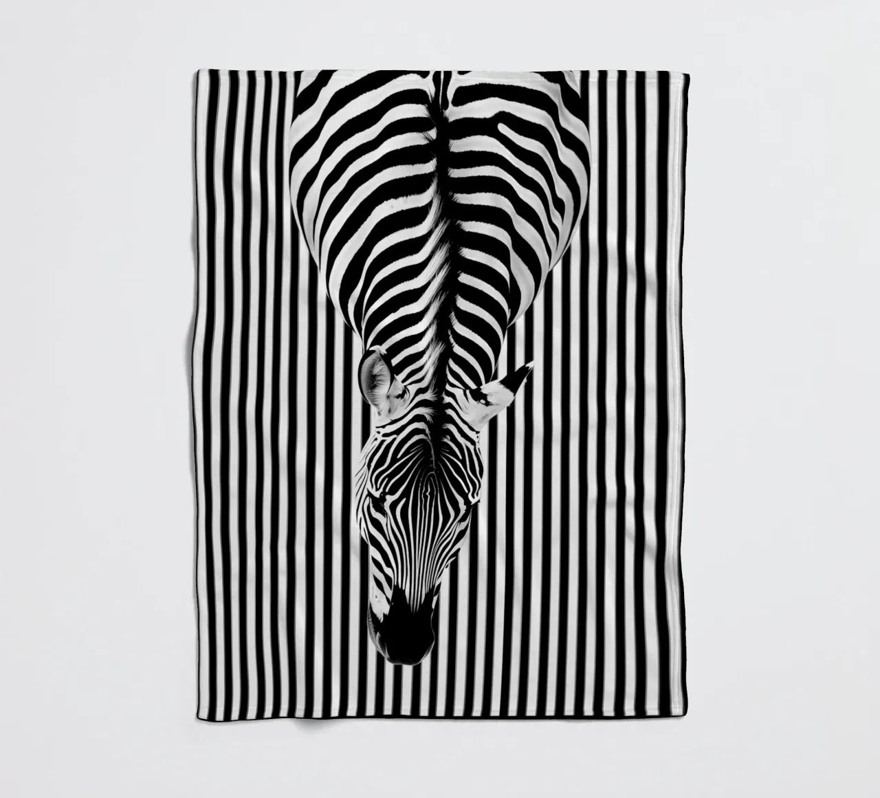 Zebra-Streifen von Oben Fleecedecke von Autofocus