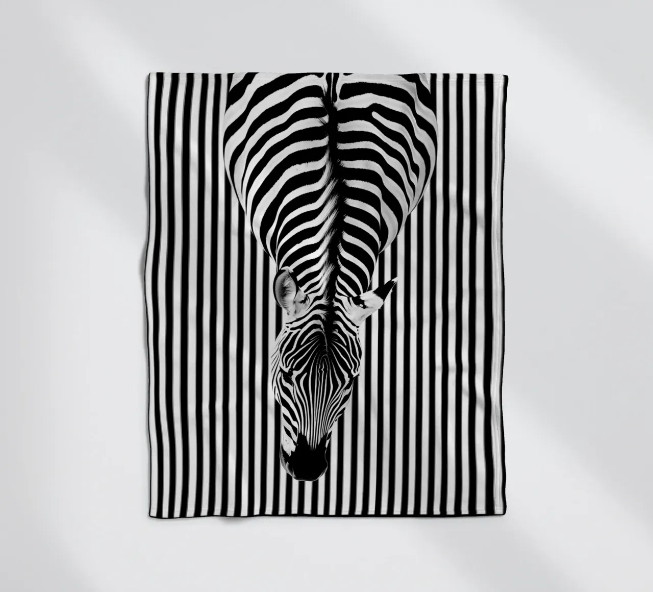 Zebra-Streifen von Oben Fleecedecke von Autofocus