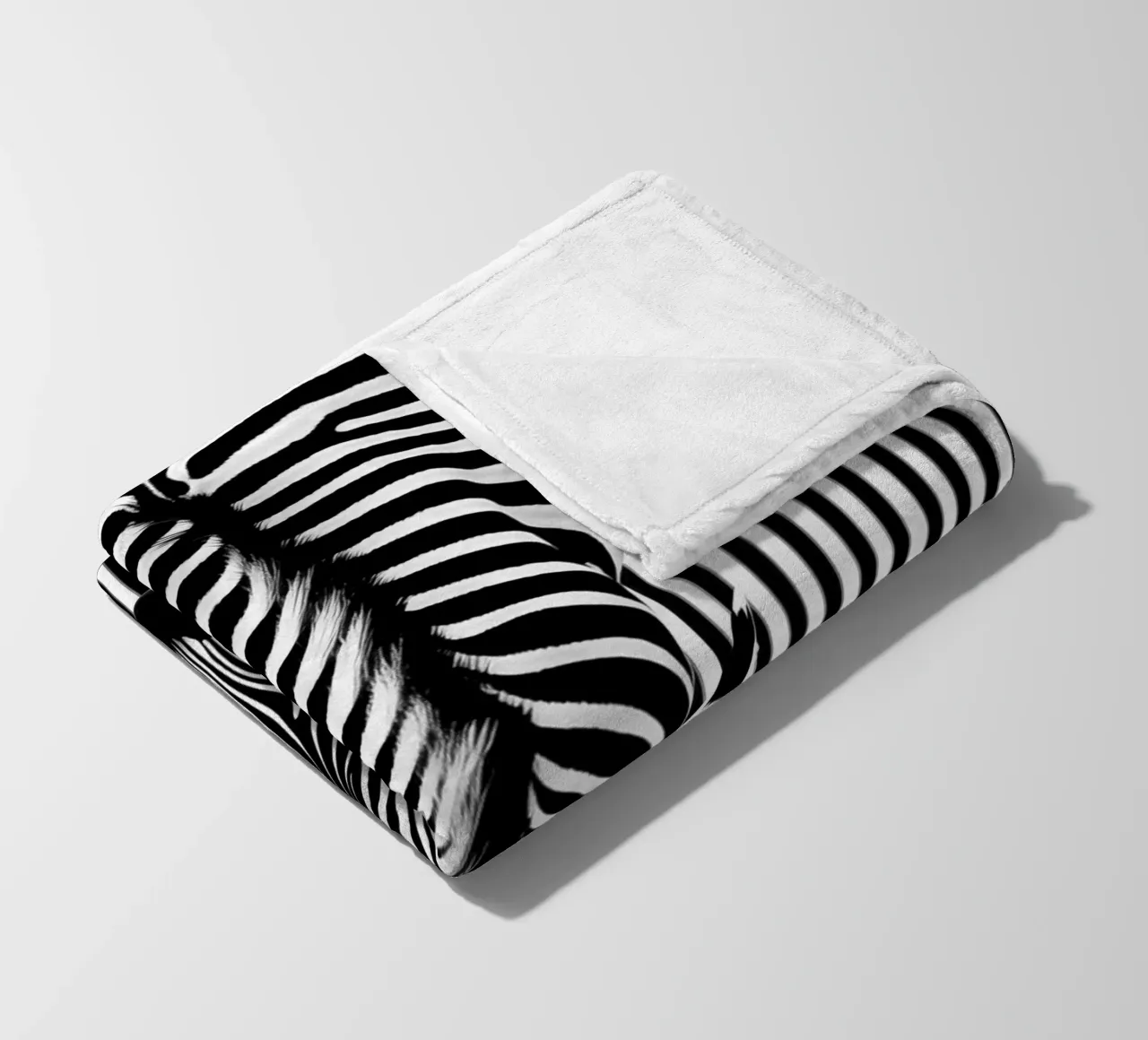 Zebra-Streifen von Oben Fleecedecke von Autofocus