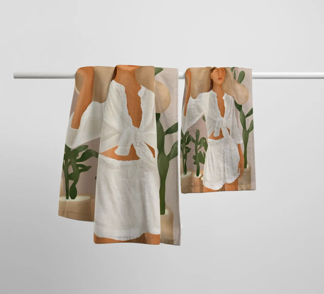 Form in movement asciugamano da bagno da cityart