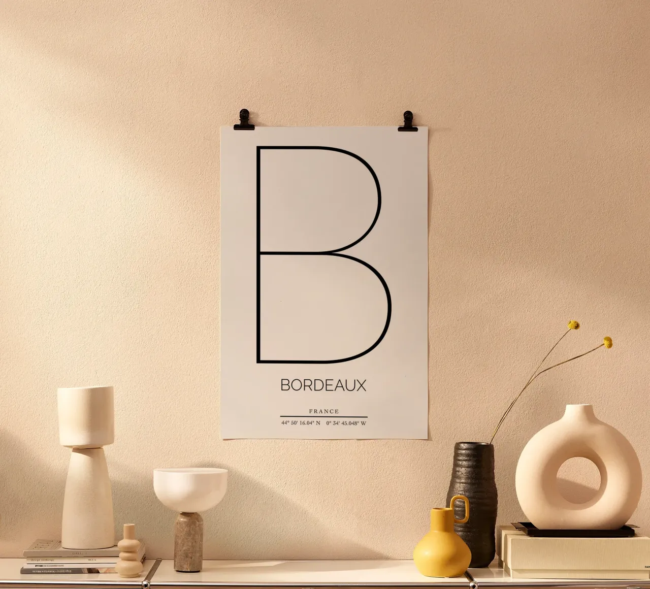 BORDEAUX - blanc poster da CityLights