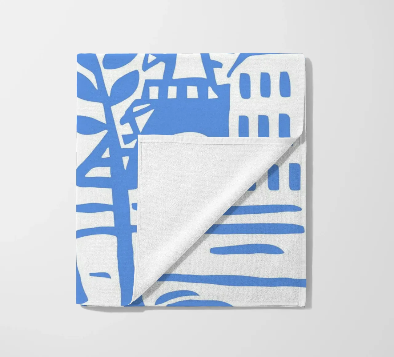 Parigi Torre Eiffel Poster Moderno Stencil Blu telo mare da Une Affaire de Filles