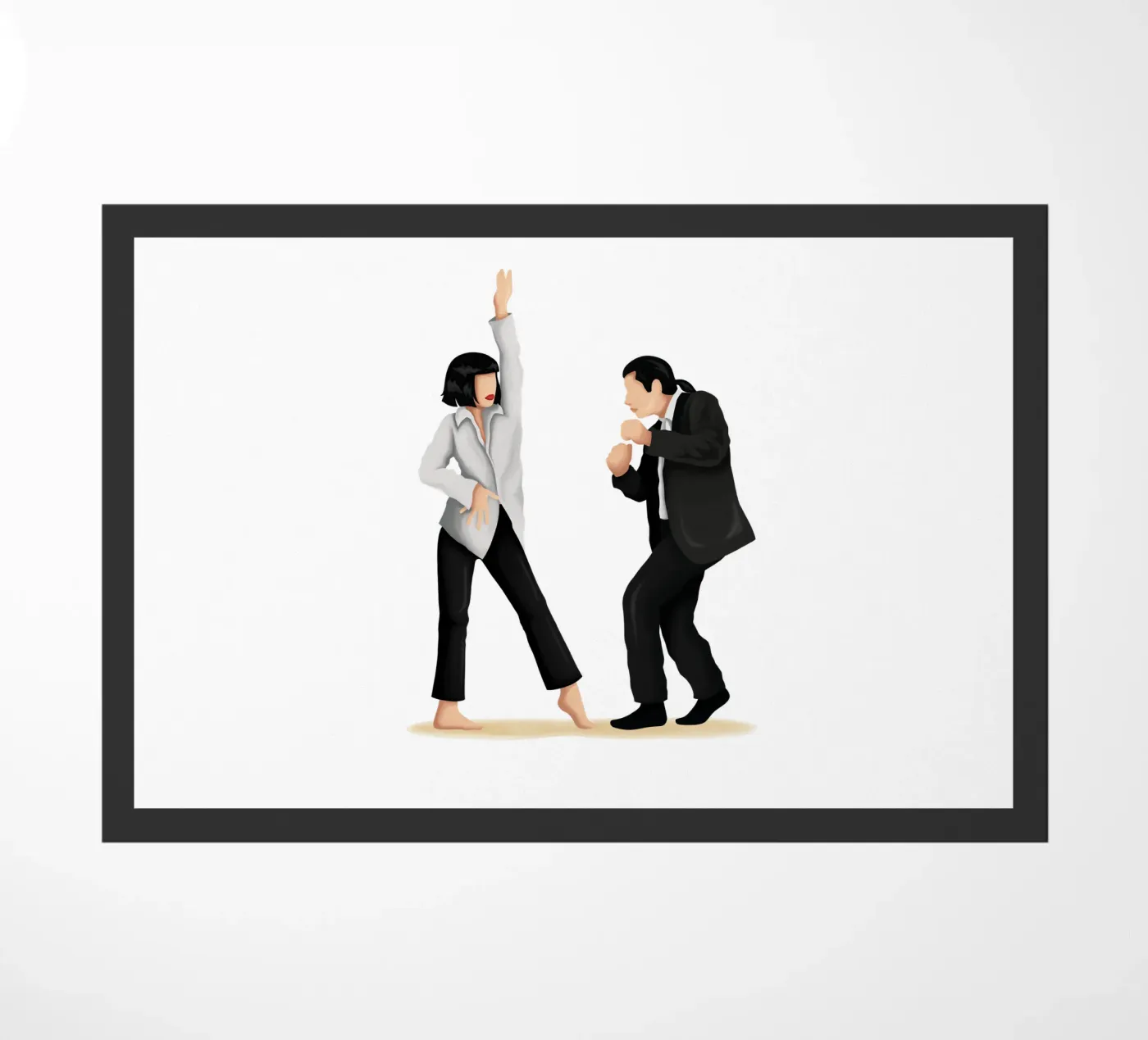 Pulp Fiction doormat by Nour Tohme