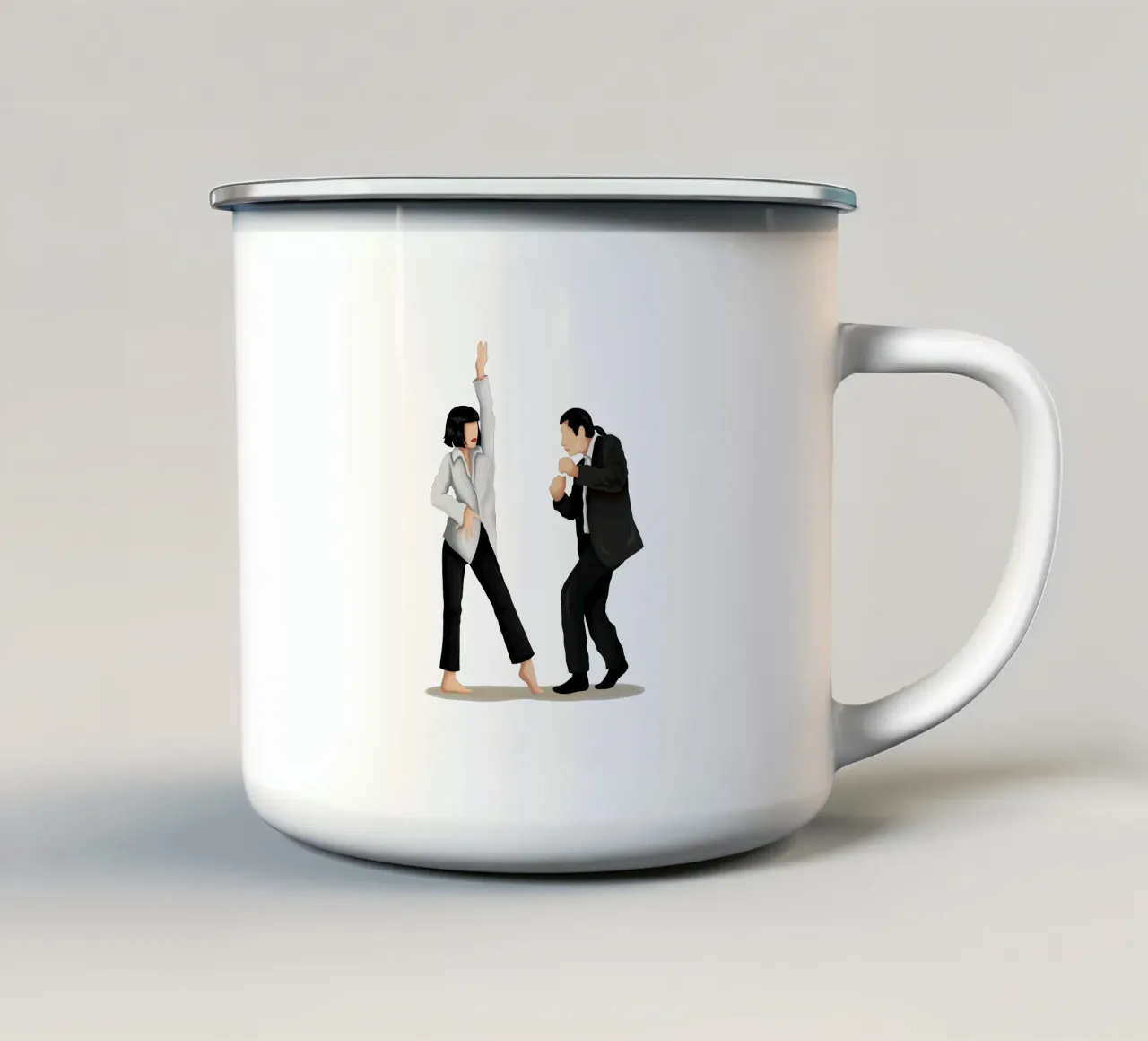 Pulp Fiction tazza in smalto da Nour Tohme