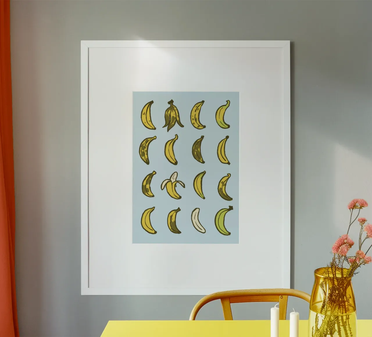 Bananarama poster with wooden frame by felixschuster