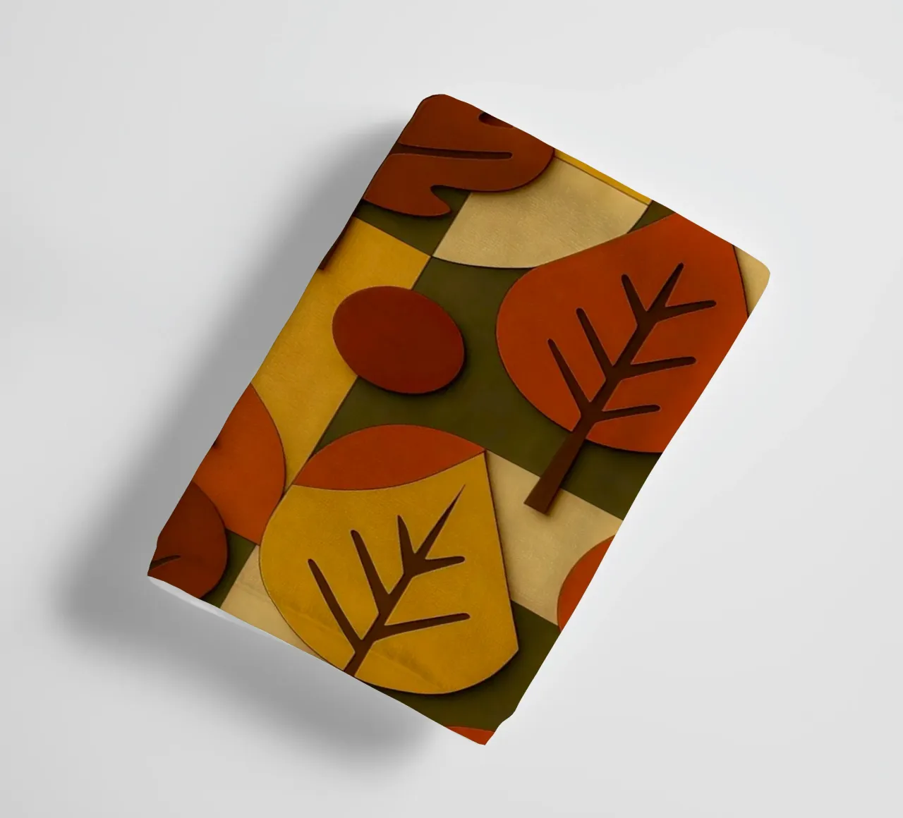 Autumn Fall Abstract Geometric Design towel by ARTOMATIC
