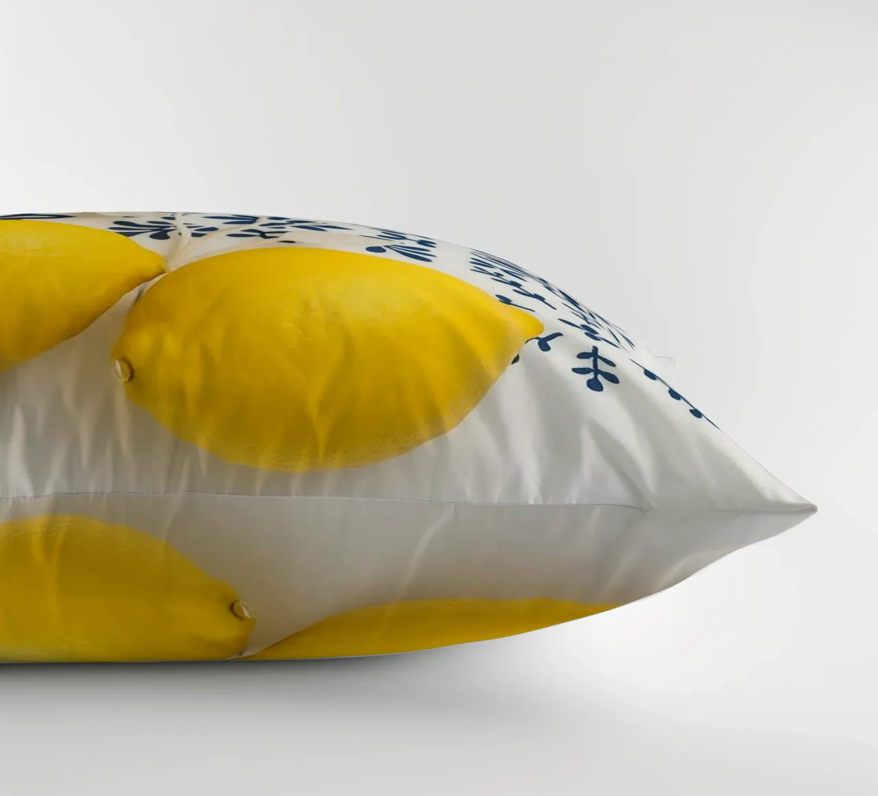 Piastrelle mediterranee e design al limone cuscino da Casa Calm