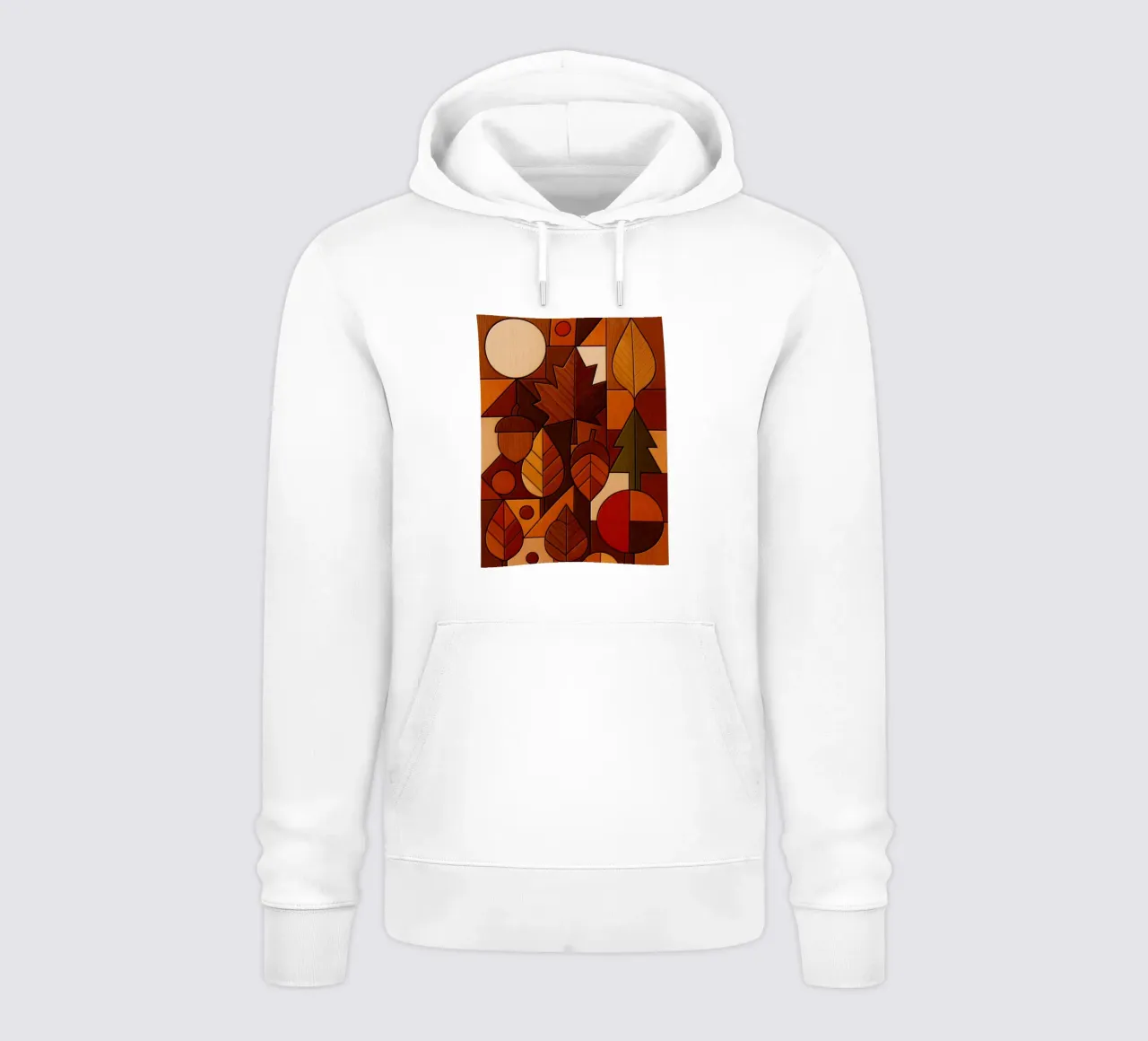 Stile astratto autunno legno felpa con cappuccio da ARTOMATIC