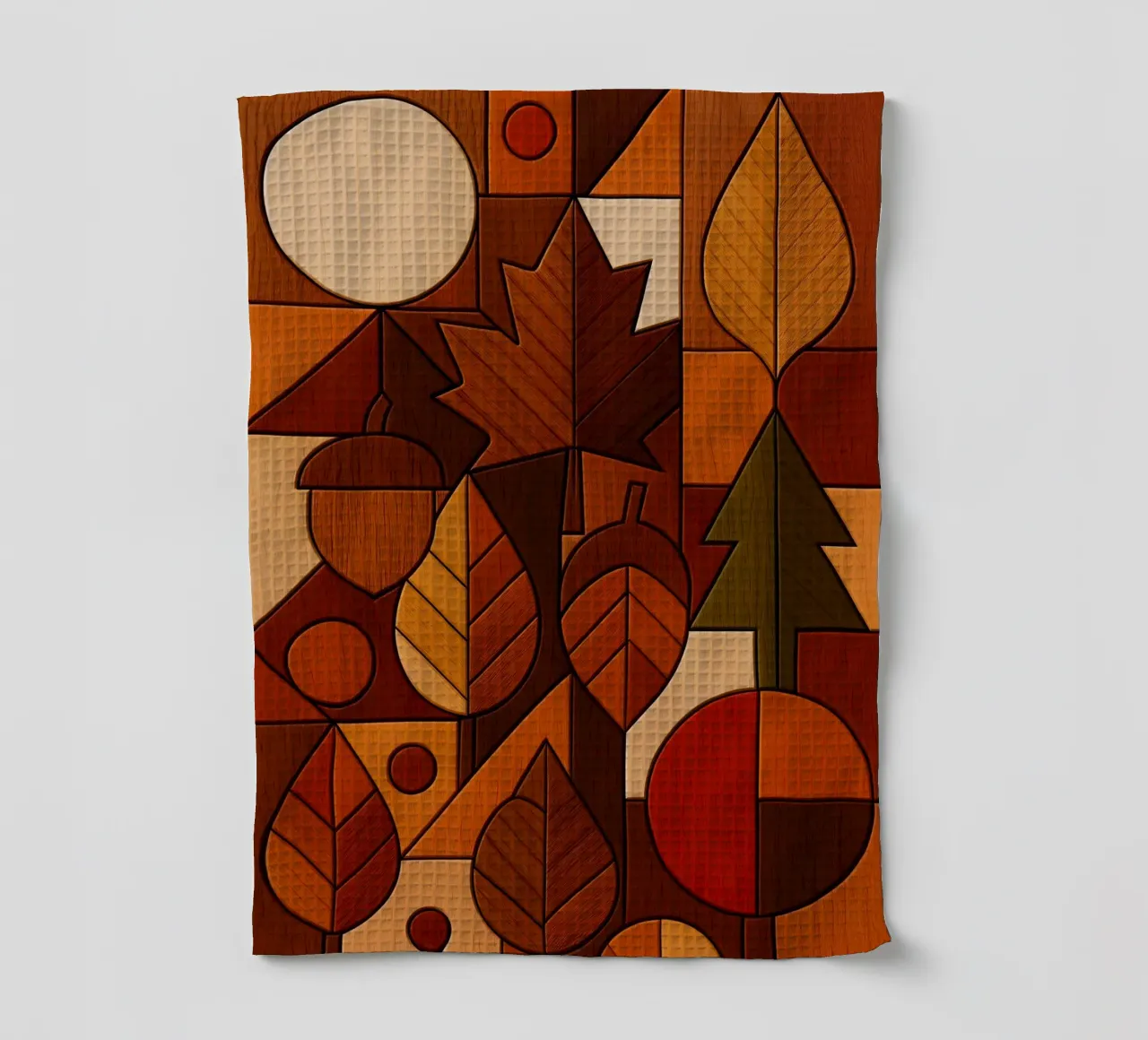 Bois abstrait d'automne torchon de ARTOMATIC
