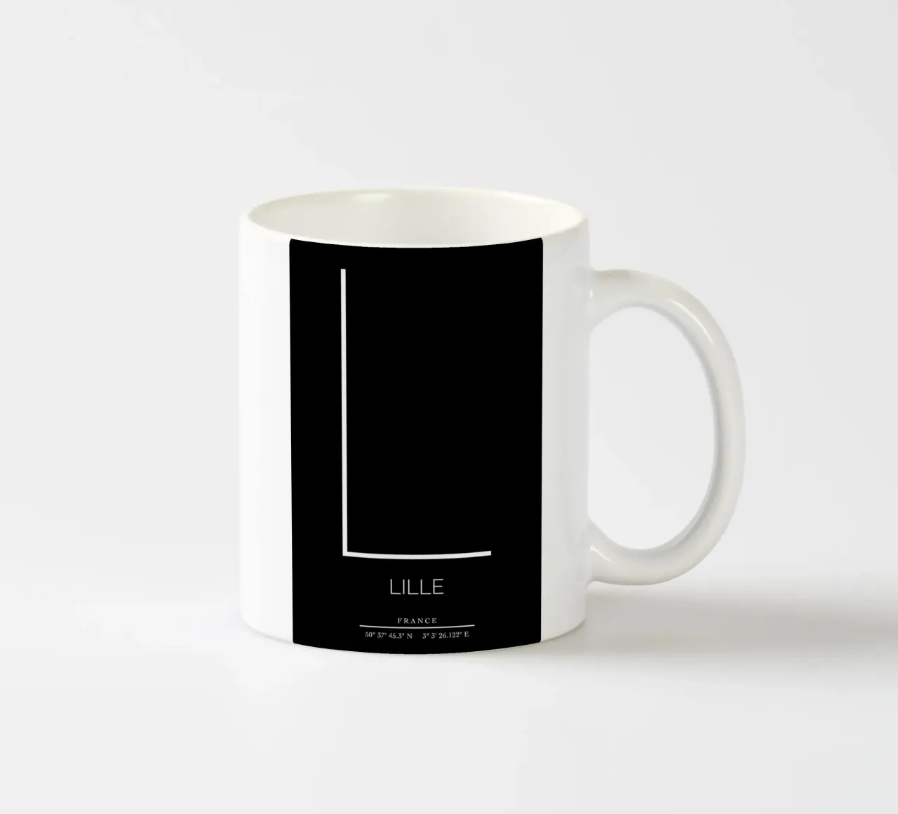 LILLE - noir tazza in ceramica da CityLights