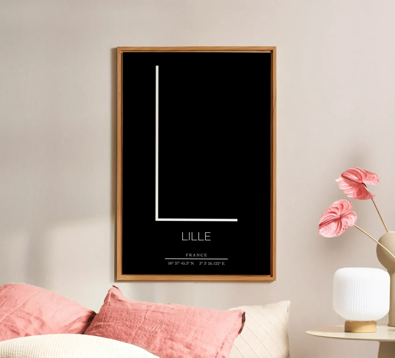 LILLE - noir alu-dibond by CityLights