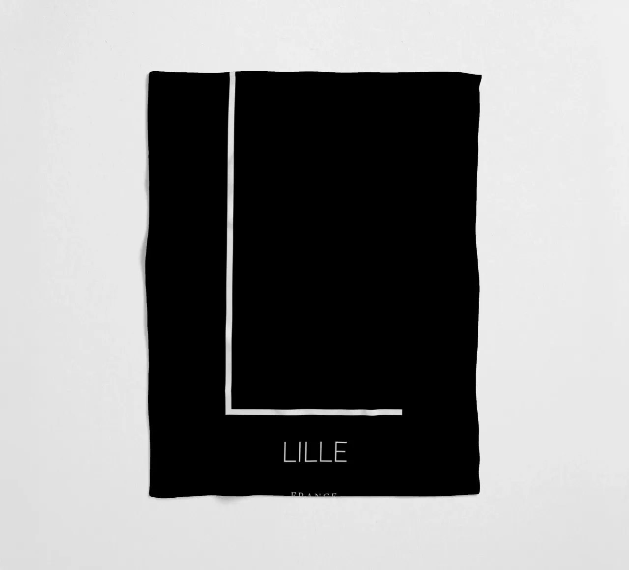 LILLE - noir coperta in pile da CityLights