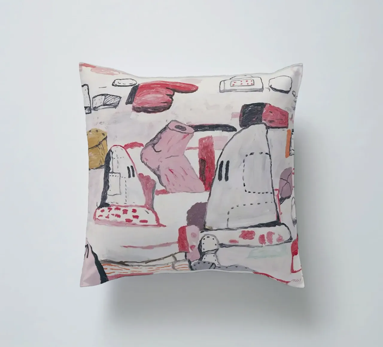 Philip Guston Terre piatte cuscino da Riley Art Studio