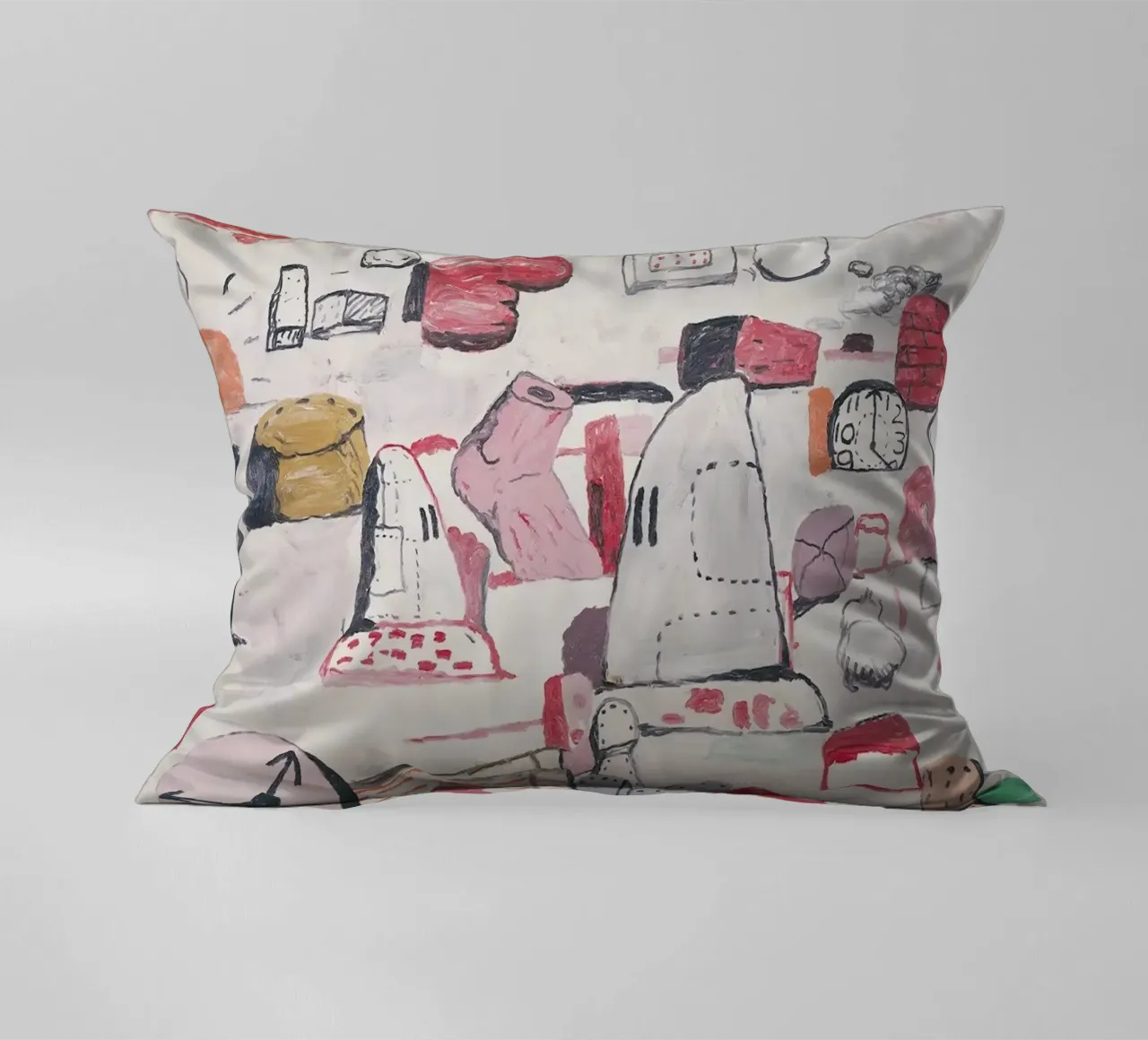 Philip Guston Terre piatte cuscino da Riley Art Studio