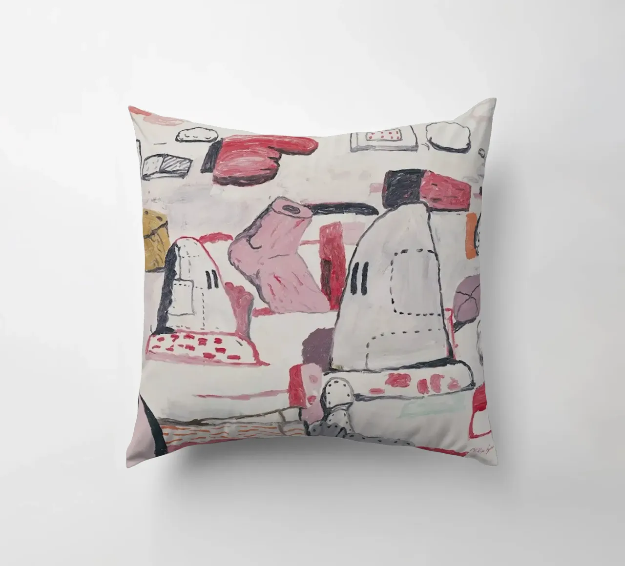Philip Guston Terre piatte cuscino da Riley Art Studio