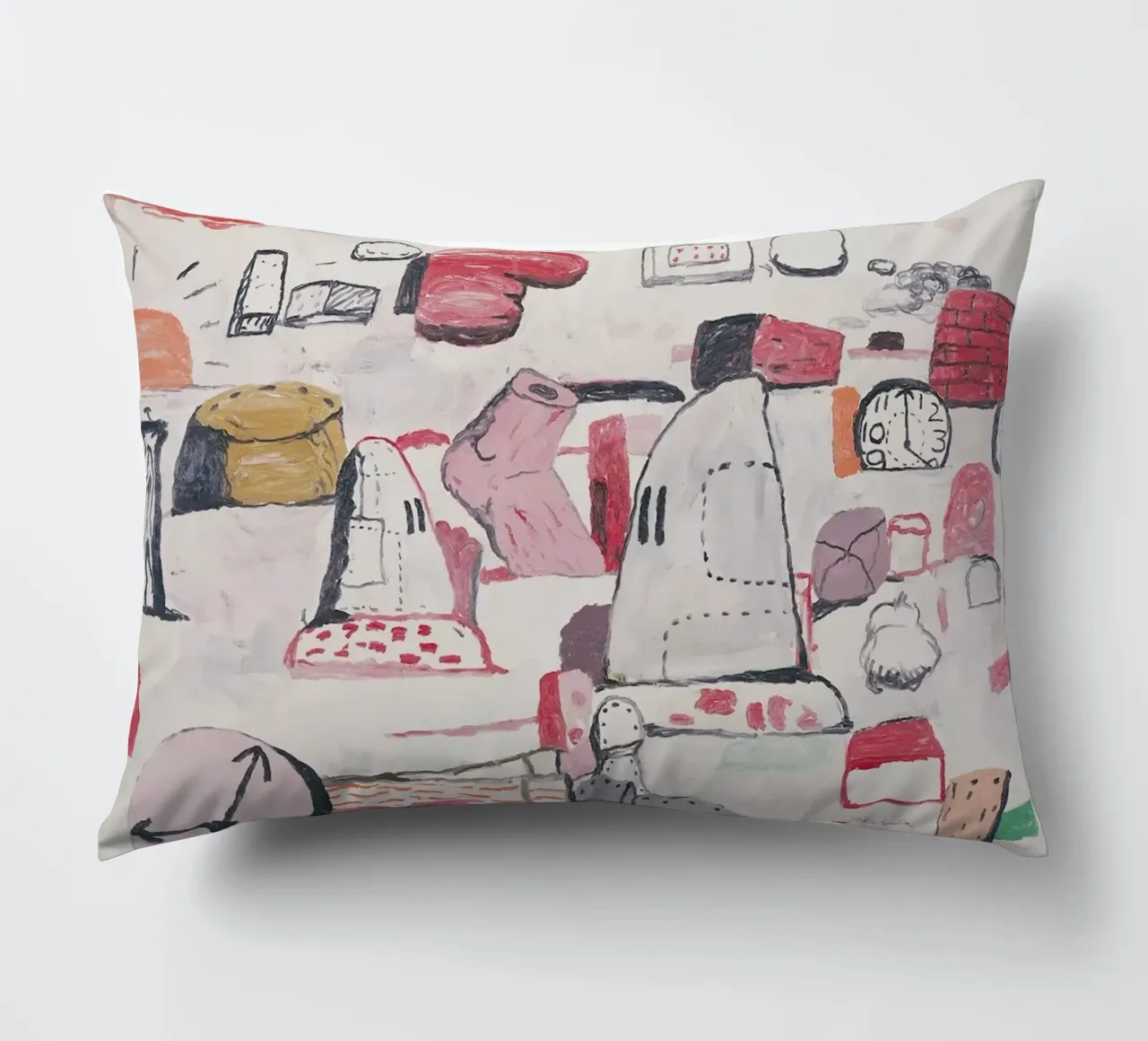 Philip Guston Terre piatte cuscino da Riley Art Studio