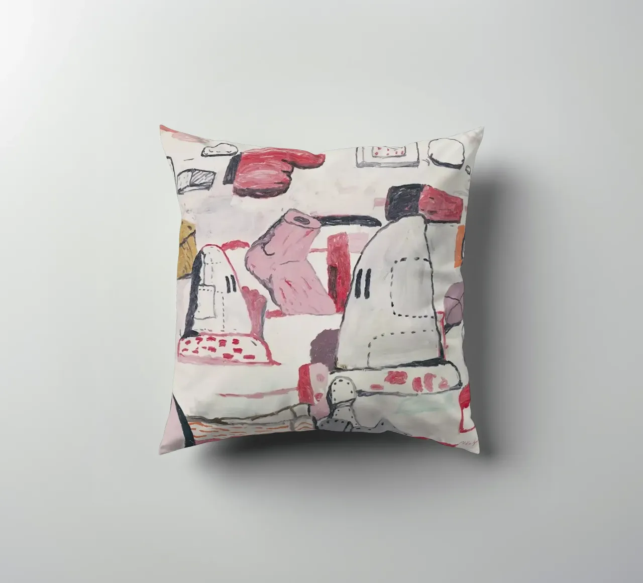 Philip Guston Terre piatte cuscino da Riley Art Studio