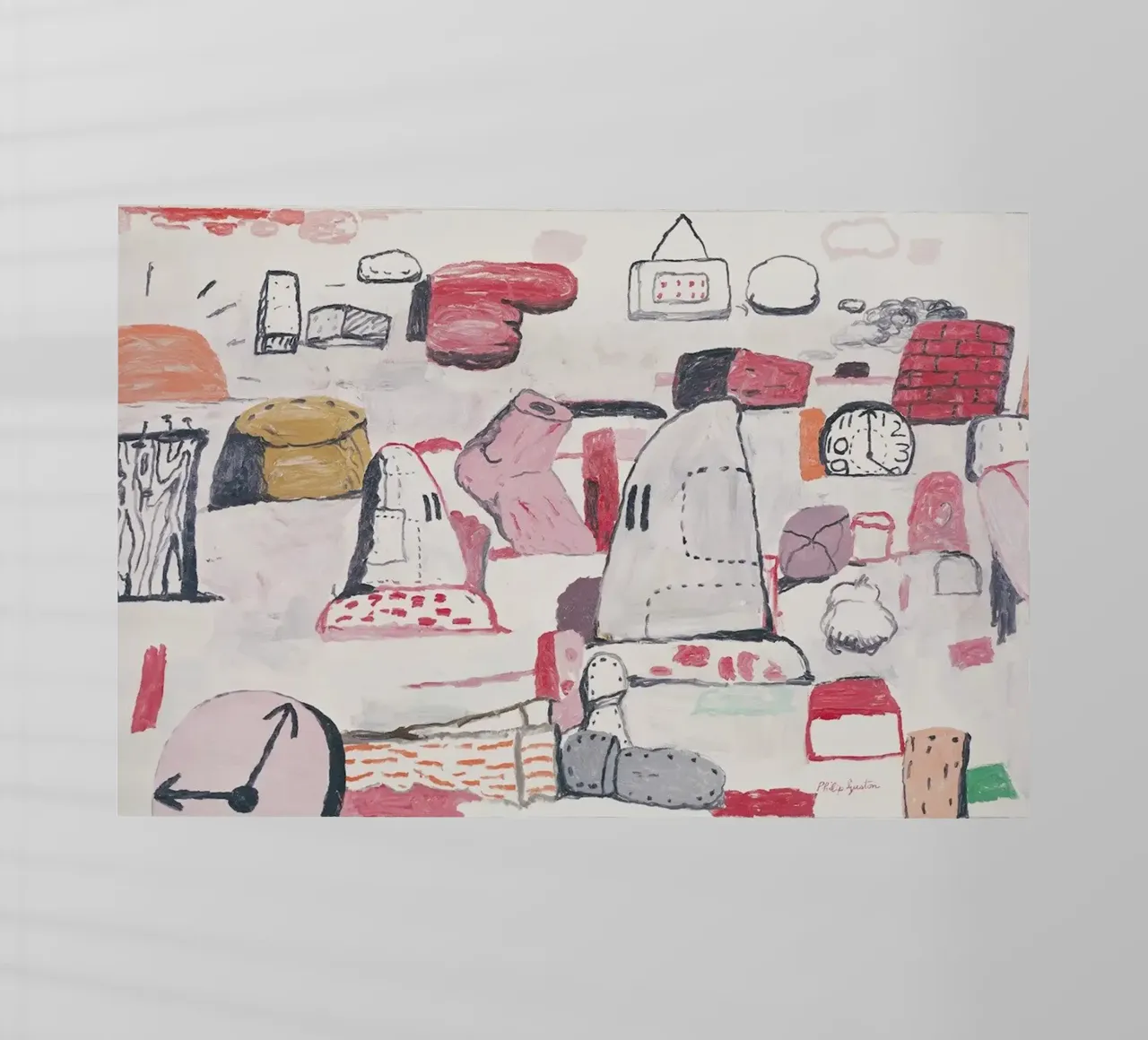 Philip Guston Terre piatte pellicola backlit da Riley Art Studio