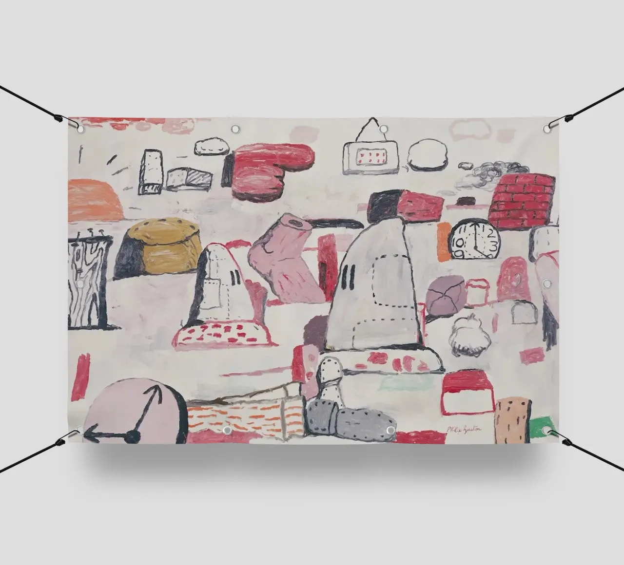 Philip Guston Terre piatte telo in pvc da Riley Art Studio