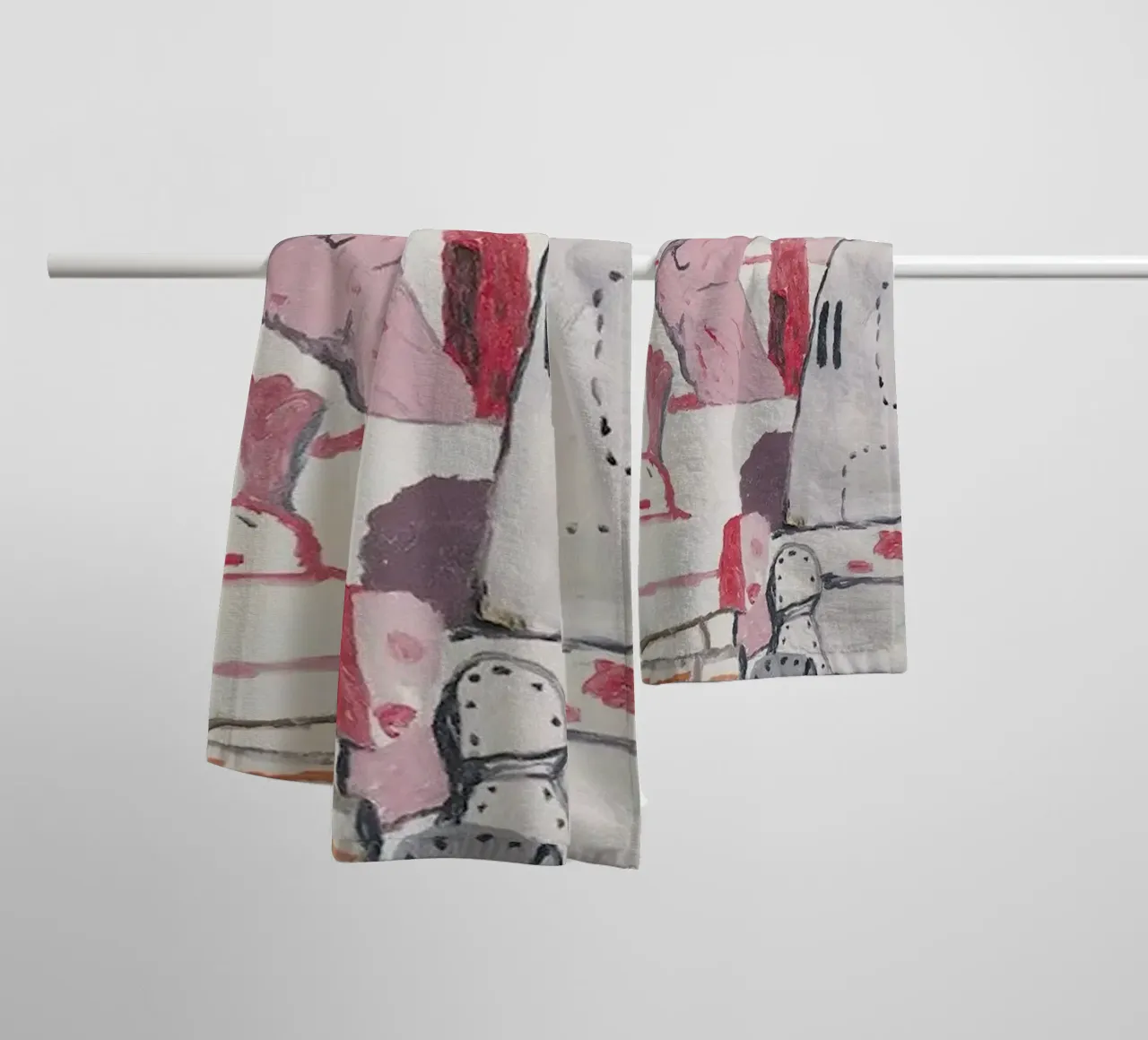 Philip Guston Terre piatte asciugamano da bagno da Riley Art Studio