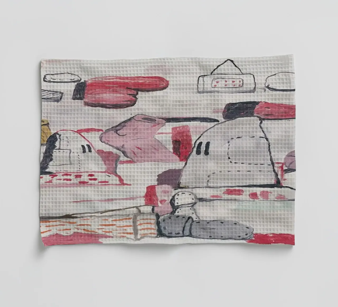 Philip Guston Terre piatte canovaccio da cucina da Riley Art Studio