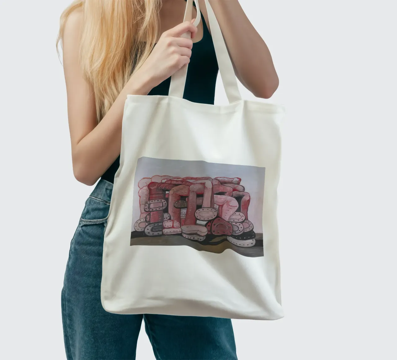 Monumento a Philip Guston borsa in juta da Riley Art Studio