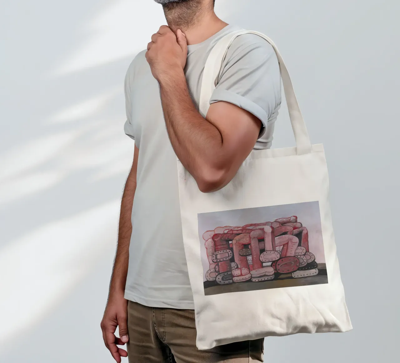 Monumento a Philip Guston borsa in juta da Riley Art Studio