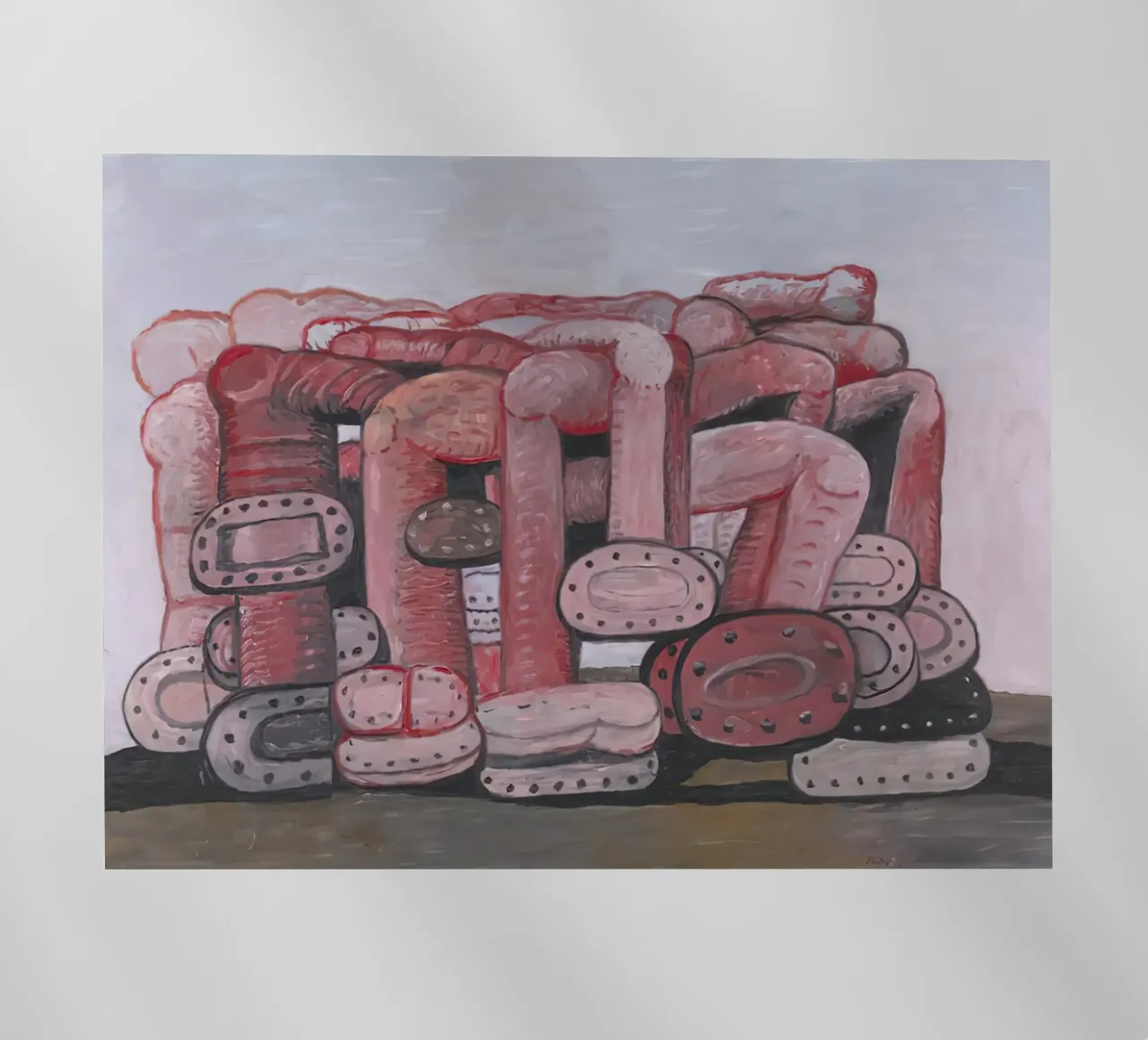 Monumento a Philip Guston pellicola backlit da Riley Art Studio
