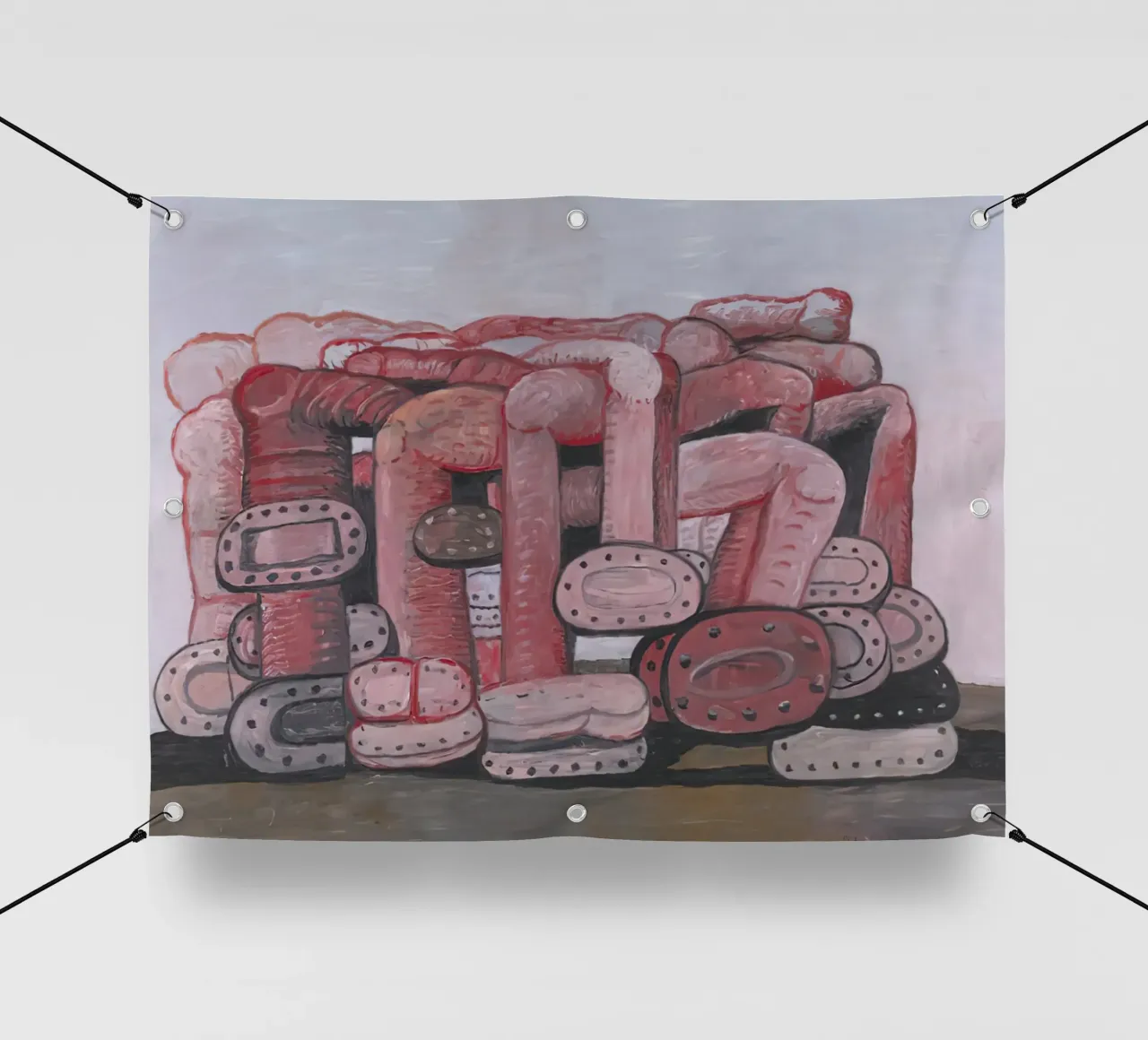 Monumento a Philip Guston telo in pvc da Riley Art Studio