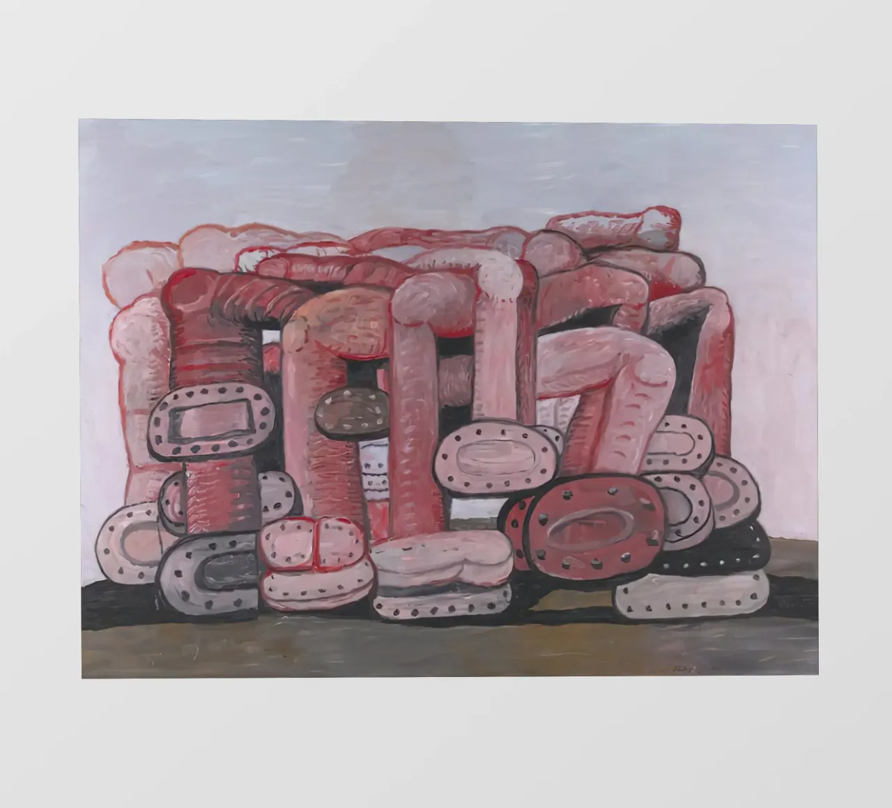Monumento a Philip Guston telo in pvc da Riley Art Studio