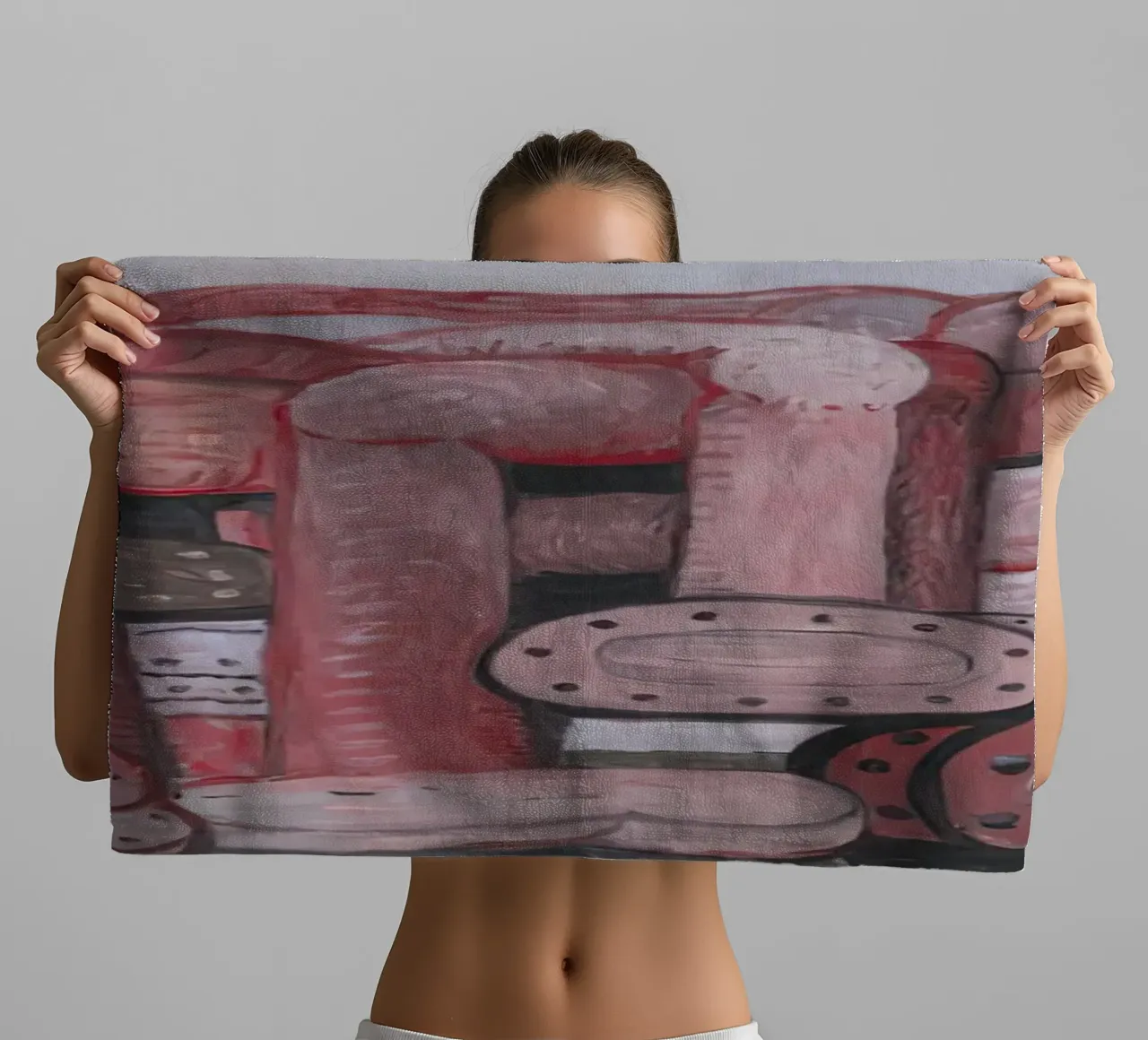 Monumento a Philip Guston asciugamano da bagno da Riley Art Studio