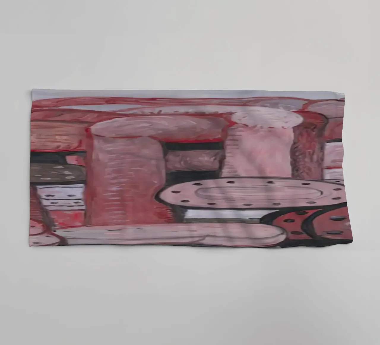 Monumento a Philip Guston asciugamano da bagno da Riley Art Studio