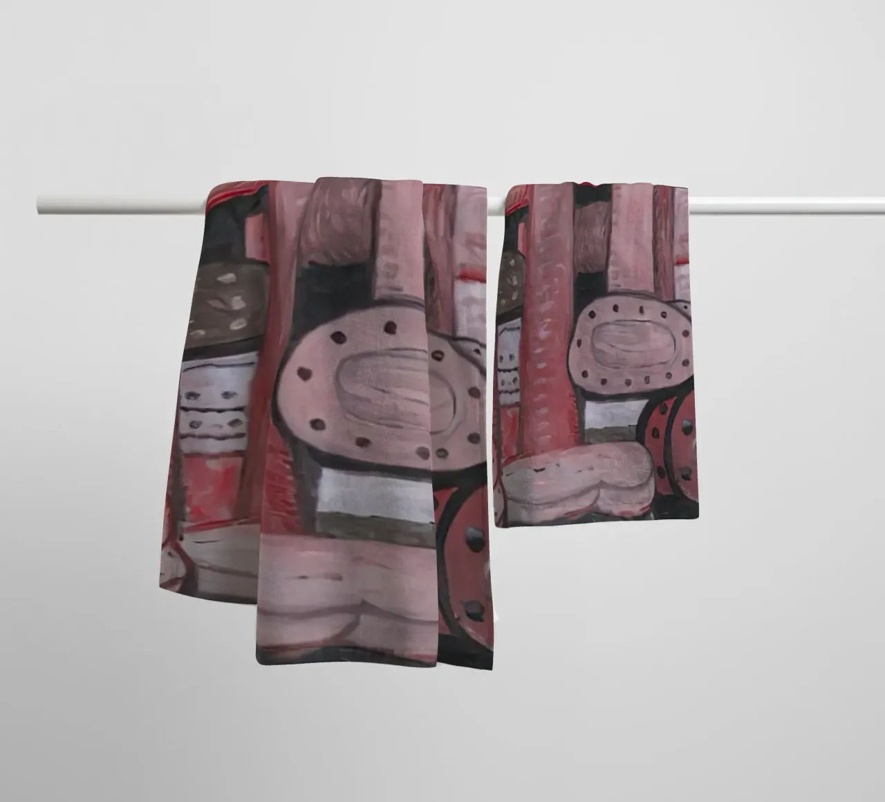 Monumento a Philip Guston asciugamano da bagno da Riley Art Studio