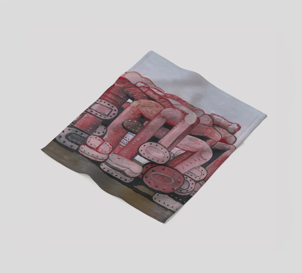 Monumento a Philip Guston coperta in pile da Riley Art Studio