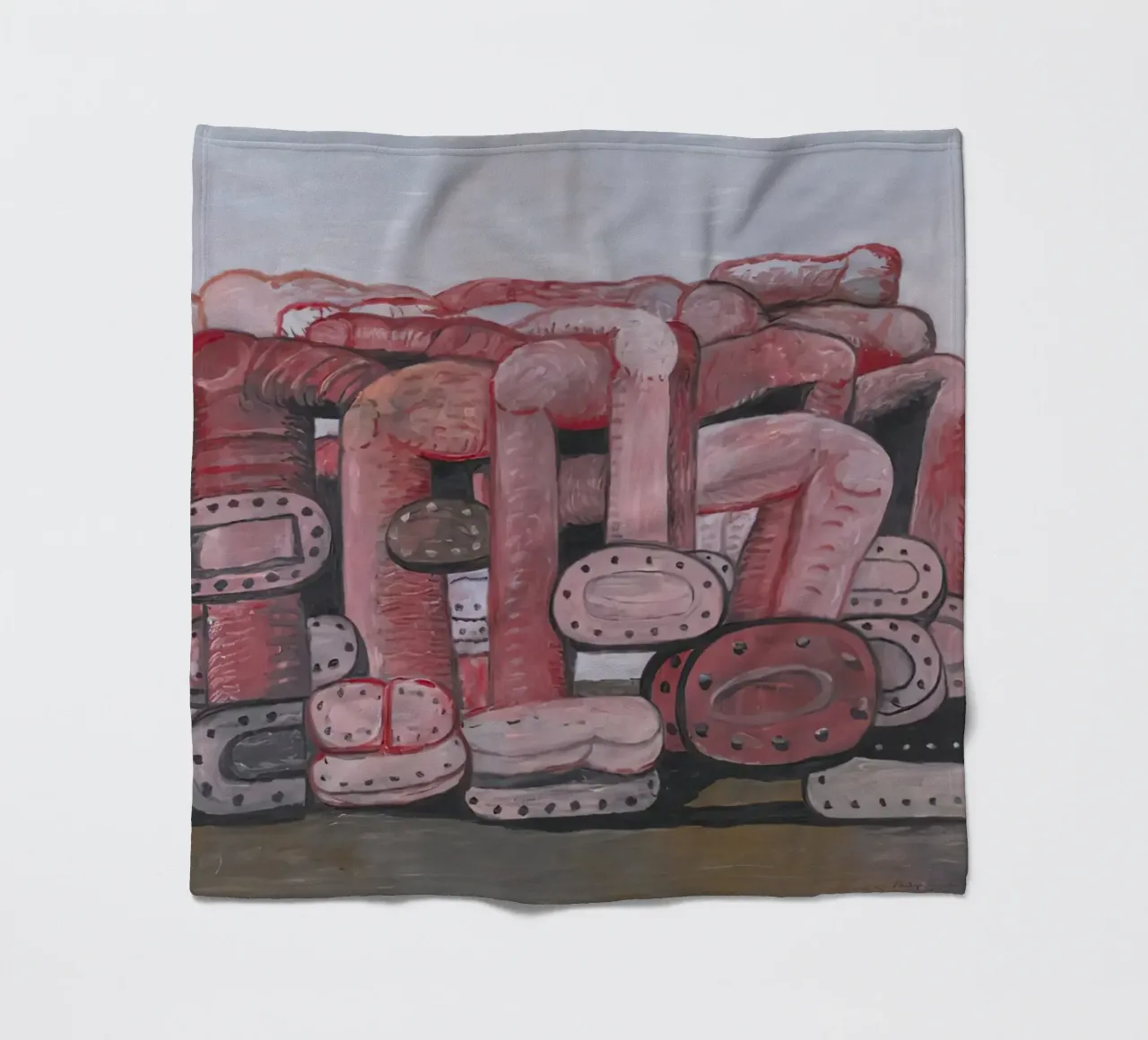 Monumento a Philip Guston coperta in pile da Riley Art Studio