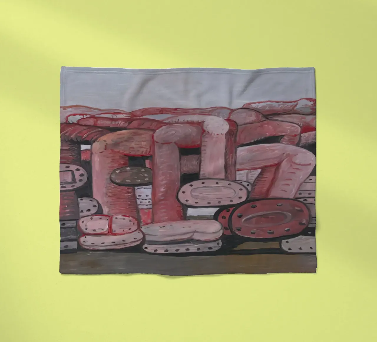 Monumento a Philip Guston coperta in pile da Riley Art Studio